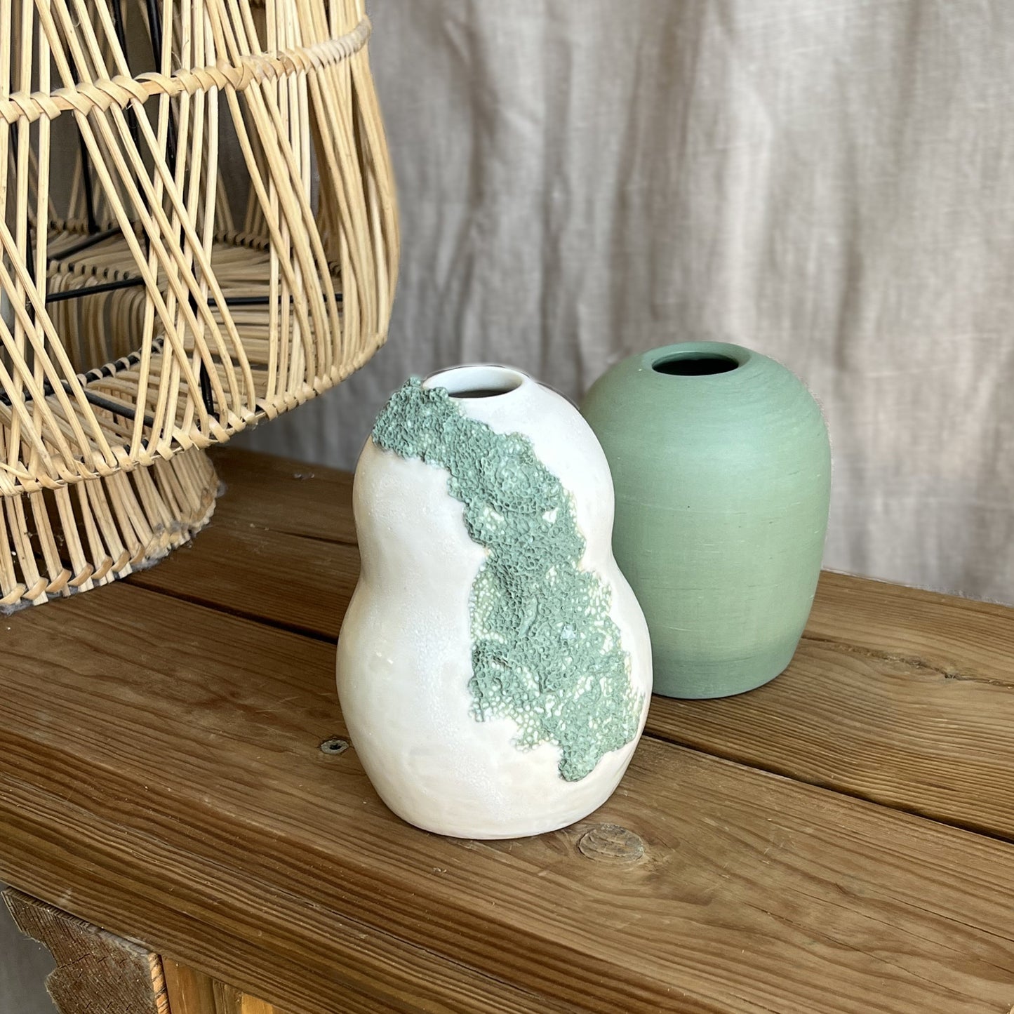 Vase corail mousse