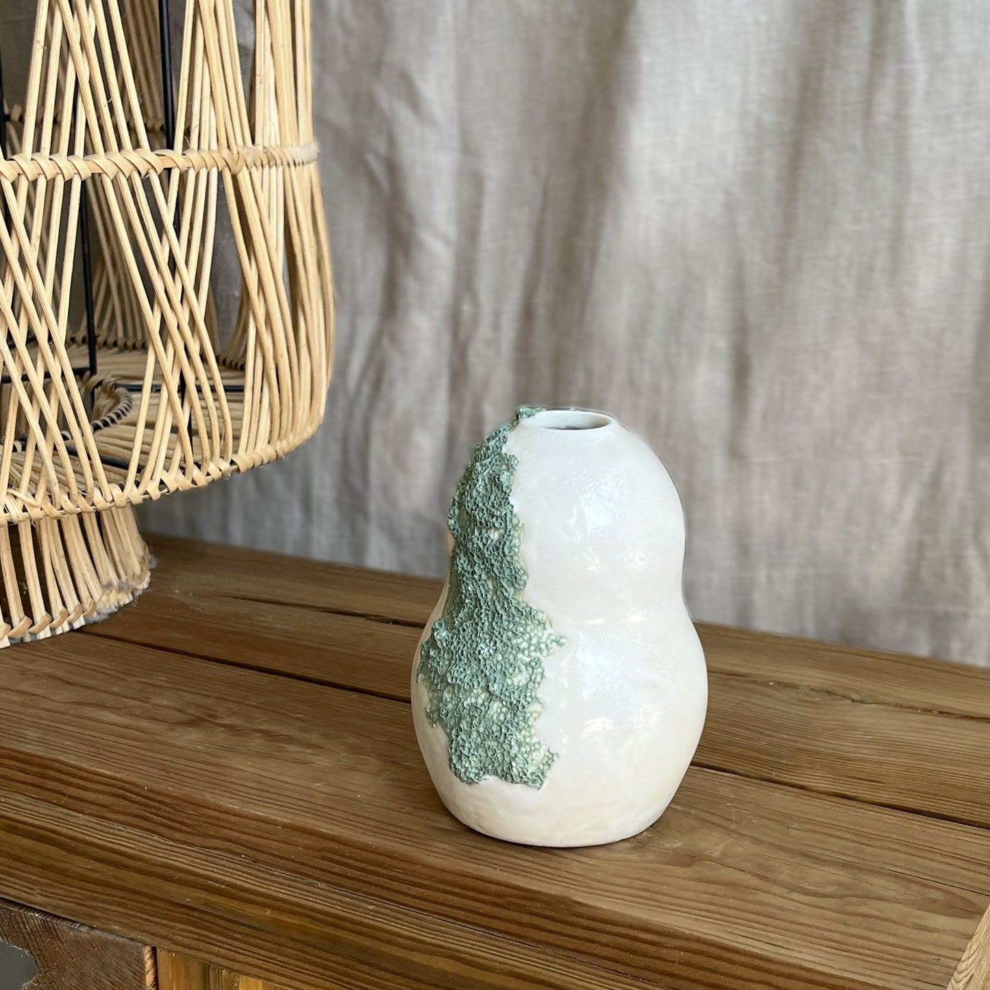 Vase corail mousse