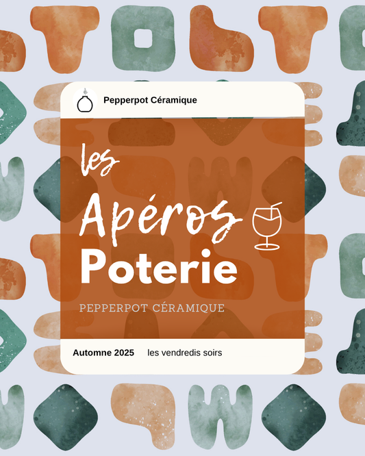 LES APEROS POTERIE ! Vendredi 5 SEPT DE 18H à 20H