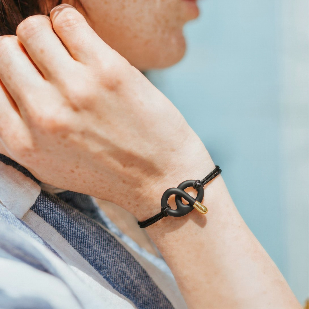 Bracelet bretzel en porcelaine